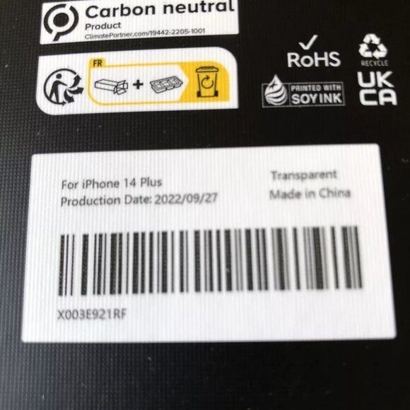 CaseKoo Apple iPhone 14 Plus Transparent Case Magsafe Kickstand & Sticker - Picture 3 of 8